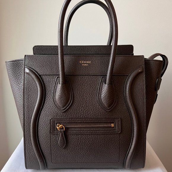 CELINE - Micro Luggage in Dark Brown - Picture 1 of 11